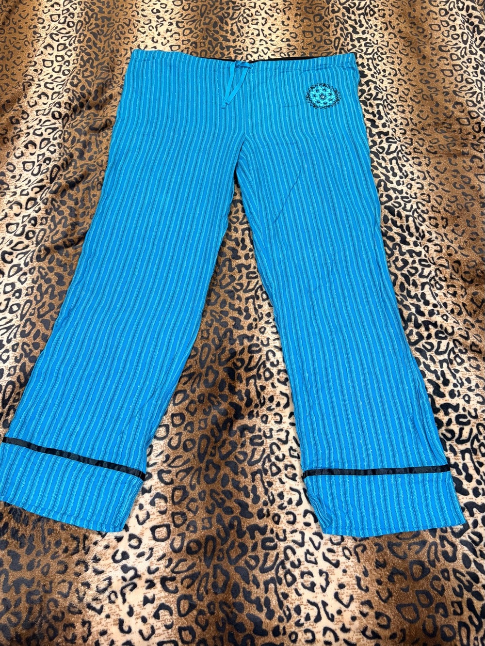 Women’s Blue Stripe Pajama Pants